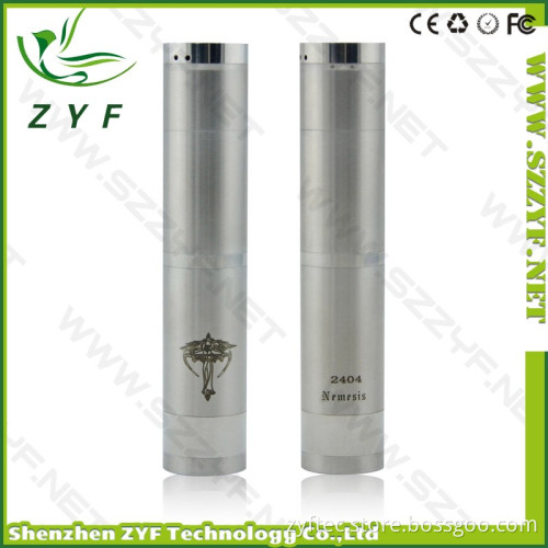 New Arrival Stainless Steel E-Cig Nemesis Mod, Nemesis Clone Mod